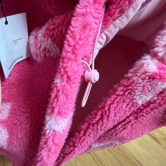 Beach Riot X Anthropologie Leona Sherpa Pink Bows - NWT - Picture 4 of 4